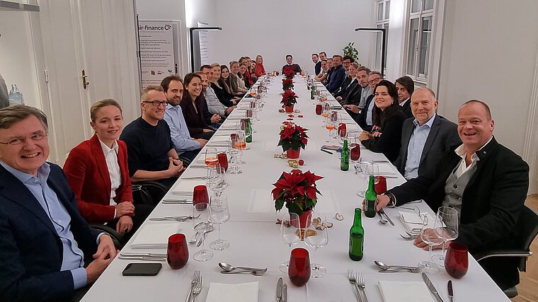 Foto der Weihnachtsfeier der fair-finance Vorsorgekasse 2021