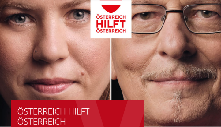 Volkshilfe Plakat Volkshilfe, Österreich hilft Österreich
