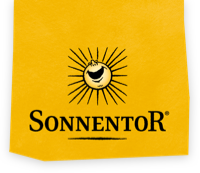 gelbes Logo von Sonnentor